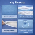 Curve Butterfly Bed Pillow - Image 8