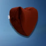 Heart shape knee support cushion